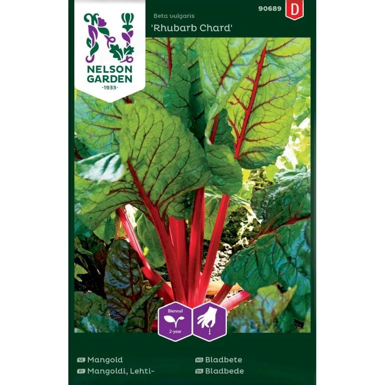 Bladbede 'Rhubarb Chard' Beta Vulgaris 'Rhubarb Chard' 3 Bladbede 'Rhubarb Chard' Beta Vulgaris 'Rhubarb Chard'