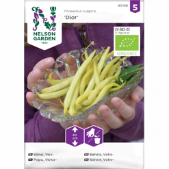 Voksbønne 'Dior' Øko Phaseolus Vulgaris 'Dior' Frøpose, Antal Pr. Pakke, Ca. 30 Stk.