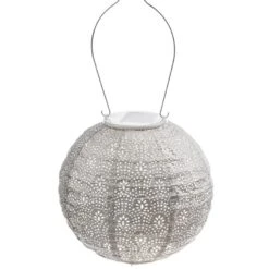 Solcelle Lanterne Fan Lys Taupe Lumiz Solcelle Lanterne Fan Rund 20 Cm