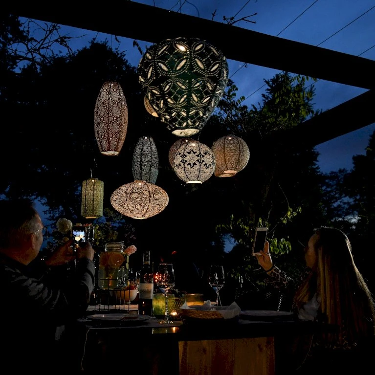 Solcelle Lanterne Mandela Grøn Lumiz Solcelle Lanterne Mandela Ballon 30 Cm 6 Solcelle Lanterne Mandela Grøn Lumiz Solcelle Lanterne Mandela Ballon 30 Cm - Billede 4