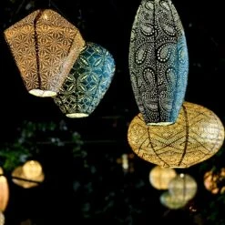 Solcelle Lanterne Mandela Havblå Lumiz Solcelle Lanterne Mandela Ballon 30 Cm -Siriu Planter Butik p36347 54355 lumiz solcelle lanterne mandela c13d