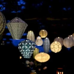 Solcelle Lanterne Mandela Havblå Lumiz Solcelle Lanterne Mandela Ballon 30 Cm -Siriu Planter Butik p36347 54356 lumiz solcelle lanterne mandela 5d00