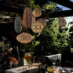 Solcelle Lanterne Ikat Kobber Lumiz Solcelle Lanterne Ikat Rund 30 Cm -Siriu Planter Butik p36354 54302 lumiz solcelle lanterne ikat 6675