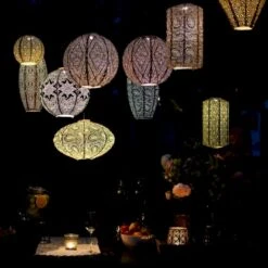 Solcelle Lanterne Ikat Kobber Lumiz Solcelle Lanterne Ikat Rund 30 Cm -Siriu Planter Butik p36354 54303 lumiz solcelle lanterne ikat acad