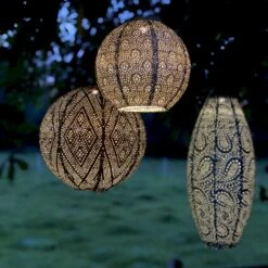 Solcelle Lanterne Ikat Kobber Lumiz Solcelle Lanterne Ikat Rund 30 Cm -Siriu Planter Butik p36354 54306 lumiz solcelle lanterne ikat 01bf