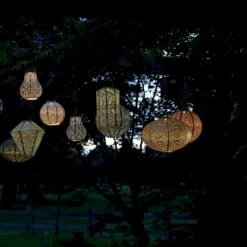 Solcelle Lanterne Ikat Guld Lumiz Solcelle Lanterne Ikat Oval 40 Cm -Siriu Planter Butik p36358 54316 lumiz solcelle lanterne ikat 150b